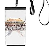 DIYthinker Verbotene Stadt in Peking, China Kunstleder Smartphone hängende Handtasche Schwarze Phone Wallet Geschenk