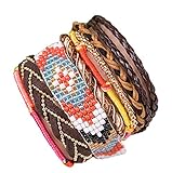 ANDANTE Hippie Fashion Armband ** Bali ** im Ethno-Design One Size mit Edelstahl Magnetverschluss (Modell 4019) - Kollektion 2019 - Sale !!!
