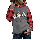 HHOP Weihnachten Damenmode große größen grau Pulli Damen blusenshirt Kurzarm Sommer top Damen sexy Damen Pullover Rollkragen damenblusen große größen Tops Damen Sommer lang Bluse Damen Lang
