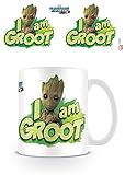 Marvel Comics Guardians of The Galaxy Vol. 2 I Am Groot Ceramic Mug Kaffeetassen, Keramik, Mehrfarbig, 1 Stück (1er Pack)