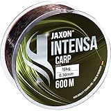 Jaxon Angelschnur 600m INTENSA CARP Spule schnell sinkende Karpfenschnur Feederschnur (0,27mm / 15kg)