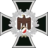 U24 Aufkleber Eisernes Kreuz mit Adler Deutschland Autoaufkleber Stick