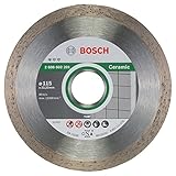 Bosch Professional Diamanttrennscheibe (für Keramik, Ø: 115 mm, Zubehör für Winkelschleifer)