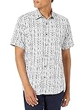 Robert Graham Herren Hyper S/S Woven Shirt Hemd mit Button-Down-Kragen, Weiß,