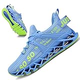 Damen Road Running Sneakers Fashion Sport Workout Gym Jogging Wanderschuhe,B Light Blue,39