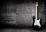 wandmotiv24 Fototapete E-Gitarre, S 200 x 140cm - 4 Teile, Fototapeten, Wandbild, Motivtapeten, Vlies-Tapeten, Musik, Rock, Metal, Grunge M0466