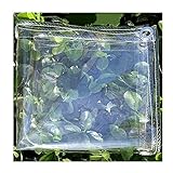 HSBAIS Regenschutz Plane transparent, Hochleistung wasserdicht Balkon Regenschutz mit Ösen abdecken Abdeckung Anti-zerrissener staubdichter faltbar für Pflanzendach-Gartenmöbel,0.5mm PVC_2.4 * 6