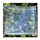 HSBAIS Regenschutz Plane transparent, Hochleistung wasserdicht Balkon Regenschutz mit Ösen abdecken Abdeckung Anti-zerrissener staubdichter faltbar für Pflanzendach-Gartenmöbel,0.5mm PVC_2.4 * 6