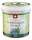 SwissMedicus Pferdebalsam mit Hanf kühlend - Massage creme für Muskeln und Bänder - ideal für Sportler - natürliche Pflanzenextrakte - 250