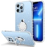 BENTOBEN iPhone 13 Pro Hülle Silikon Case Mit Ring Halter Handschnur, iPhone 13 Pro Handyhülle Slim Kratzfest Flüssigsilikon Gummi Hülle für iPhone 13 Pro 6.1'' (Crystal)
