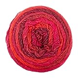 Pro Lana Diamant color 83, harmonische Farberlaufswolle zum Stricken oder Häkeln für Nadelstärke 3,5-4,5