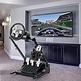HIRAM G29 Lenkradständer für Logitech G25 G27 G29 und G920 Lenkrad Gaming Wheel Stand Racing Lenkradständer mit V2 Schalthebelhalterung