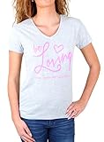 Madonna T-Shirt Damen Krystel Be Loving Front Print Shirt MF-406915 Grau XS