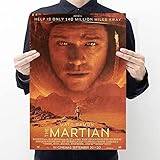 SIRIUSART Leinwand Kunst Wandeko Film der Marsianer Poster Dekoration Malerei für Wohnzimmer Leinwanddrucke Wandkunst 60x90