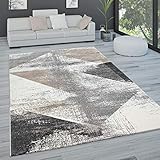 Paco Home Teppich Wohnzimmer Kurzflor Pastell Vintage Look Abstraktes Muster Versch. Styles, Grösse:200x290 cm, Farbe:G