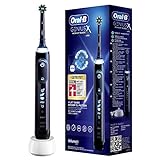 Oral-B Genius X Elektrische Zahnbürste/Electric Toothbrush, 6 Putzmodi für Zahnpflege, künstliche Intelligenz & Bluetooth-App, Designed by Braun, schw