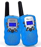 Upgrow Walkie-Talkies 8-Kanal-2-Wege-Funkgerät für Kinder, Spielzeug, kabellos, 0.5 W, PMR446, große Reichweite, Walkie-Talkie für Feld, Survival, (T388-Blue, ohne Batterien und Ladegerät)