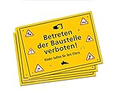 6 x Platzsets / Tischsets * Bauarbeiter / Baustelle * für Kinder Mottoparty // Baumeister Geburtstag Party Bob Geburtstagsparty Kindergeburtstag