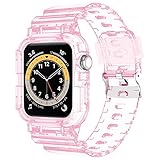 Uhrenarmband für Apple Watch, 38 mm, 40 mm, 42 mm, 44 mm, für Damen und Herren, schlankes Sportarmband mit robuster Schutzhülle für Apple Watch Serie 6, 5, 4, 3, 2, 1 und iWatch SE