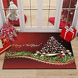 Gpink Christmas Series Carpet Home Wohnzimmer Schlafzimmer Nachtdecke Hotelszenen-Layout-Fußmatte Haustiere Können rutschfeste Verdickung Und Nicht Ablösende Teppiche Verw
