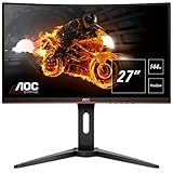 AOC Gaming C27G1 - 27 Zoll FHD Curved Monitor, 144 Hz, 1ms, FreeSync Premium (1920x1080, HDMI, DisplayPort) schw