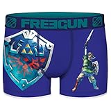 FREEGUN The Legend of Zelda Herren Boxershorts 1er Pack Nintendo Hyrule Link Triforce Meisterschwert Druck ohne Eingriff S M L XL XXL, Größe:L, Farbe:Motiv 3