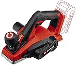 Einhell Akku-Hobel TE-PL 18/82 Li-Solo Power X-Change (18 V, Li-Ionen, 82 mm Hobelbreite, bis 2 mm Spantiefe, große Messerwelle, automatischer Parkschuh, Alu-Fußplatte, ohne Akku und Ladegerät)