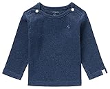 Noppies Unisex Baby U Tee Ls Rib Natal T Shirt, Navy Melange, 62 EU