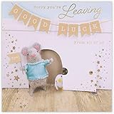 Clintons: Filz-Charaktere In Little Door, Abschiedskarte, 11 x 15