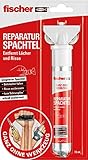 fischer Reparatur Spachtel, 1x Reperaturspachtel-Tube, 70ml, Bohrlöcher Füllen, Risse Ausbessern, Schnell aushärtend - ganz ohne Werkzeug - 545948