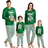 RH-ZTGY Passende Familie Pyjamas Sets Weihnachten PJ's Mit Langem Ärmel T-Shirt Und Hosen Loungewear,A,Men L