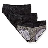 YAOBF Damen Sexy Strings Tanga Unterwäsche Baumwollee Tanga Slips Soft Panties Hipster Spitzenbesatz G-String Dessous Triumph Set UnterwäSche (Schwarz 1,L)