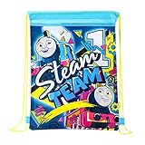 Thomas die kleine Lokomotive Kindertasche mit Kordelzug, aus Polyethylen, für Schwimmen, Fußball, Sport, Reisen, Fitnessstudio, Schule,