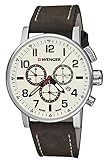 Wenger Herren Armbanduhr Chronograph Quarz Leder 01.0343.103