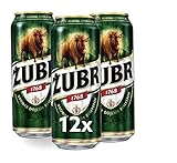 Große Dose 500ml! ZUBR das Wisent Bier aus Polen 12 Dosen im Paket Bier Piw