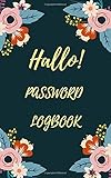 Hallo! Password Logbook: Personal Internet Log Book Journal To Protect Usernames and Passwords Organizer Password Keep