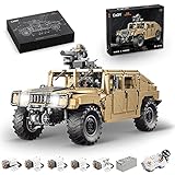 CADA C61036w Technik Ferngesteuert Modell, Militär-Humvee Off-Roader, 3935 Teile mit 2.4Ghz RC SUV Motorisierter Modell Bauset, Kompatibel mit Lego Technik
