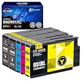 Uniwork Kompatibel Tintenpatrone als Ersatz für HP 950XL 951XL für Officejet Pro 251dw 276dw 8100 8600 8610 8615 8620 8640 (2 Schwarz, 1 Cyan, 1 Magenta, 1 Gelb)