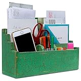 Brief-Organizer für Schreibtisch, Grü