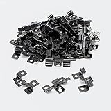 XPOtool Edelstahl Clips für Montage von Terrassendielen mit 6mm Klemmhöhe, 50 Stück schw