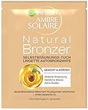 Garnier Selbstbräunungs-Tuch, Selbstbräuner mit Aprikosenkernöl, Bräunungsbeschleuniger, Ambre Solaire, Gold, 1 Stück