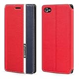 Schutzhülle für iPhone 4 (8,9 cm / 3,5 Zoll), Magnetverschluss, Leder,