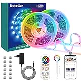 Ustellar LED Strip 12m Alexa Smart WiFi LED Streifen, LED Band App Steuerung mit Alexa und Google Assistant, Musik Sync Farbwechsel DIY Deko für Schlafzimmer Küche Wohnzimmer, RGB+IC