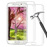 [2 Stück] Panzerglas Schutzfolie für Samsung Galaxy S6 Edge, [9H Härte], [Anti Fingerabdruck], [Superklarer Schutzfilm], [Kratzfest], Displayschutzfolie für Samsung Galaxy S6 Edge-Transp