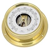 Maritimes Barometer, ø 125 mm, Messing p