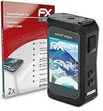 atFoliX Schutzfolie kompatibel mit Geekvape Aegis X Zeus Folie, ultraklare und flexible FX Displayschutzfolie (2X)