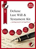 DIY Legal Forms Deluxe Last Will and Testament Kit 2020-21 Edition Anwälter zugelassen Für bis zu zw