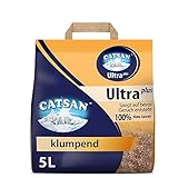 Catsan Katzenstreu Ultra plus, klumpend ohne Zusatz von Duftstoffen, (1 x 5 l)