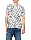 Calvin Klein Jeans Herren AOP DIAGONAL Tee T-Shirt, Bright White, L