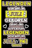 Legenden Werden im Juli Geboren: Aber Die Wirklichen Legenden Wurden im Juli 1961 Geboren | Notebook - Journal | 60th Geburtstagsgeschenk für Papa & ... Geburtstag Geschenk | Drehen 60 J